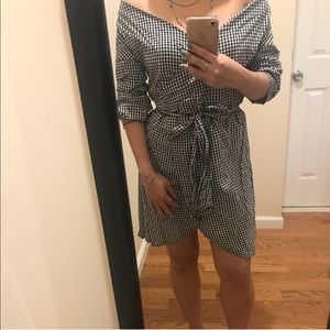Off the shoulder Casual Wrap dress